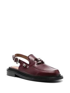 Toga Virilis Leren slingback loafers - Rood