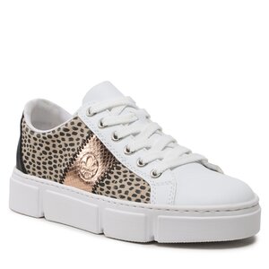 Rieker Veterschoen Dames Wit/Multi