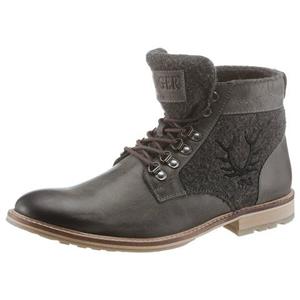 KRÜGER BUAM Schnürboots, im Used Look