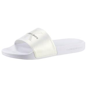 Calvin Klein Jeans Pantolette "SLIDE NY PEARL", mit Logoschriftzug