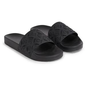 Tommy Jeans Pantolette "TJW WOVEN POOL SLIDE", für Bad und Strand geeignet