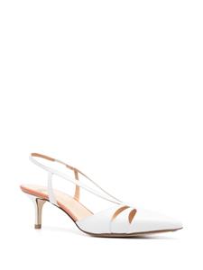 Francesco Russo R1P922 metallic pumps - Wit