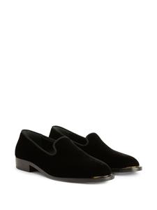 Giuseppe Zanotti Anima fluwelen loafers - Zwart