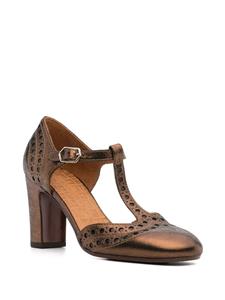 Chie Mihara Wante 75mm metallic-leather pumps - Goud