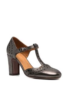 Chie Mihara Wante 75mm metallic-leather pumps - Zilver