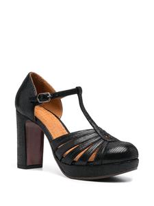 Chie Mihara Yeilo 105mm leather platform pumps - Zwart