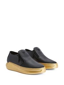Giuseppe Zanotti Conley leren loafers - Zwart