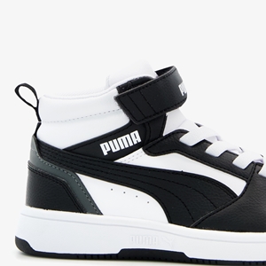 Puma Rebound V6 Mid jongens sneakers grijs/wit