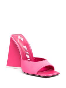 The Attico 119mm square-toe mules - Roze