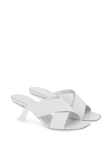 Ferragamo Muiltjes met gekruiste bandjes - Wit