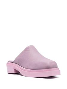 Eckhaus Latta Zoe 55mm leather mules - Roze