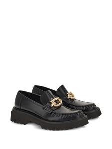 Ferragamo Loafers met Gancini-gesp - Zwart