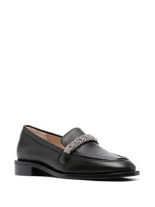 Stuart Weitzman Loafers verfraaid met kristallen - Zwart