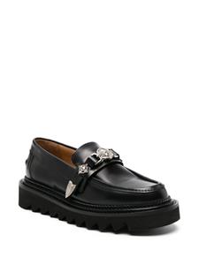 Toga Pulla stud-embellished leather loafers - Zwart