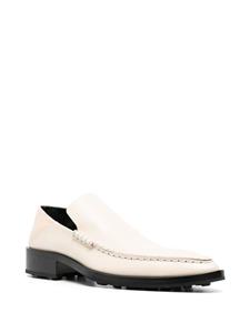 Jil Sander pointed-toe leather loafers - Beige