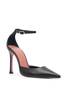 Amina Muaddi Kim 105mm nappa-leather pumps - Zwart