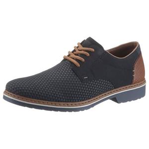 Rieker Veterschoenen met modieuze perforatie, vrijetijdsschoen, halfhoge schoen, veterschoen