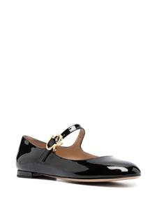 Gianvito Rossi Ballerina pumps met gesp - Zwart
