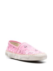 Philippe Model Paris bandana-print leather espadrilles - Roze