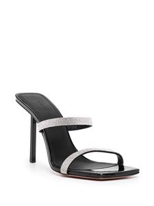 Amina Muaddi Rih crystal-embellished 100mm mules - Zwart