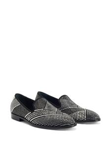 Giuseppe Zanotti Raimond loafers verfraaid met kristallen - Zwart