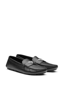 Prada Loafers met logoplakkaat - Zwart