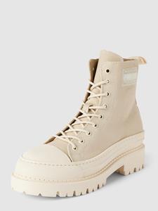 Tommy Jeans Veterboots met labelpatch, model 'CANVAS'