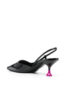 3juin sculpted-heel slingback pumps - Zwart