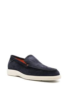 Santoni Suède loafers - Blauw