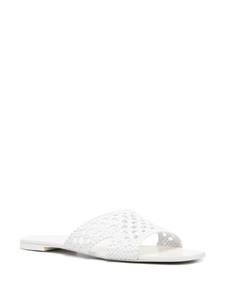 Tory Burch Leren muiltjes - Wit