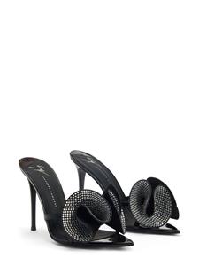 Giuseppe Zanotti Muiltjes met kristallen - Zwart