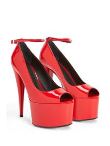 Giuseppe Zanotti Aida pumps met laklaag - Rood