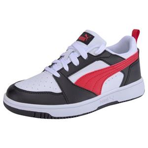 PUMA Rebound V6 Lo sneakers, Zwart/Rood/Wit, Maat 31