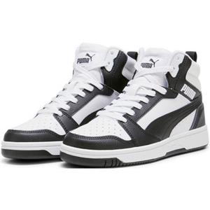 Puma Rebound V6 Mid Sneaker Jongens Zwart/Wit