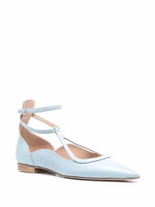 Scarosso Gae ballerina's met puntige neus - Blauw