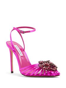 Aquazzura Margarita 105mm crystal-embellished pumps - Roze