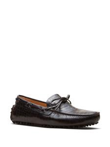 Car Shoe crocodile-effect leather loafers - Bruin