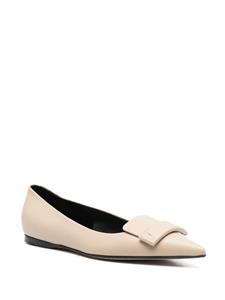 Sergio Rossi SR1 leren ballerina's - Beige