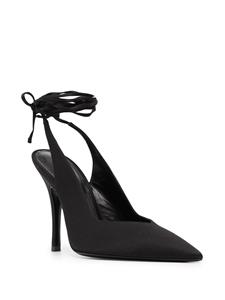 The Attico Venus slingback muiltjes - Zwart