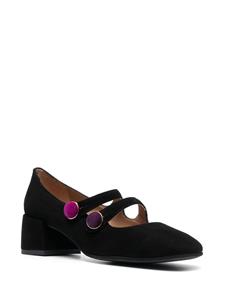 Roberto Festa Halena 50mm suede pumps - Zwart