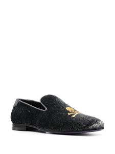 Philipp Plein Fluwelen loafers - Grijs