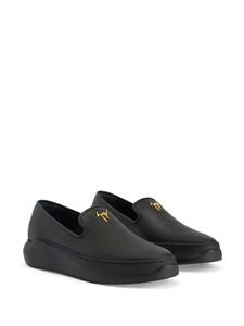Giuseppe Zanotti Conley leren loafers - Zwart