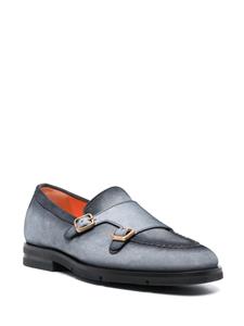 Santoni Dong gradient-effect monk shoes - Blauw