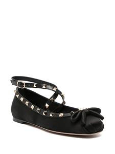 Valentino Rockstud ballerina's - Zwart