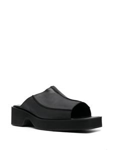 Eckhaus Latta Frame sandalen met blokhak - Zwart