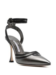 Manolo Blahnik Chonga leren pumps - Grijs