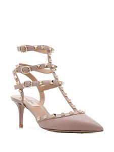 Valentino Rockstud pumps met puntige neus - Roze