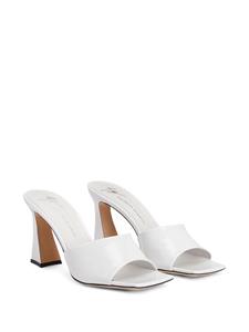 Giuseppe Zanotti Solhene 85mm leather mules - Wit