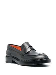 Santoni Angie loafers met ronde neus - Zwart