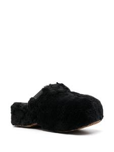 UGG Fuzz Sugar 50mm textured mules - Zwart